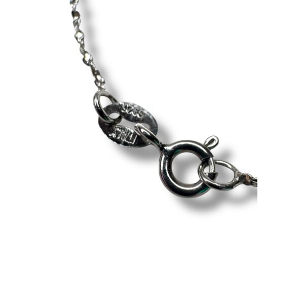 Reyhan Hakki Sterling Silver Black Sapphire Pendant Necklace 16" - Picture 7 of 11